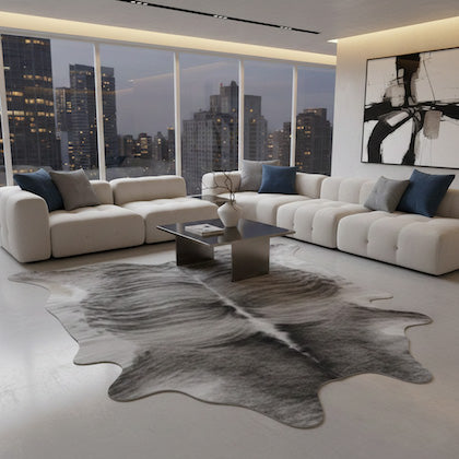 Cowhide Rugs Grey