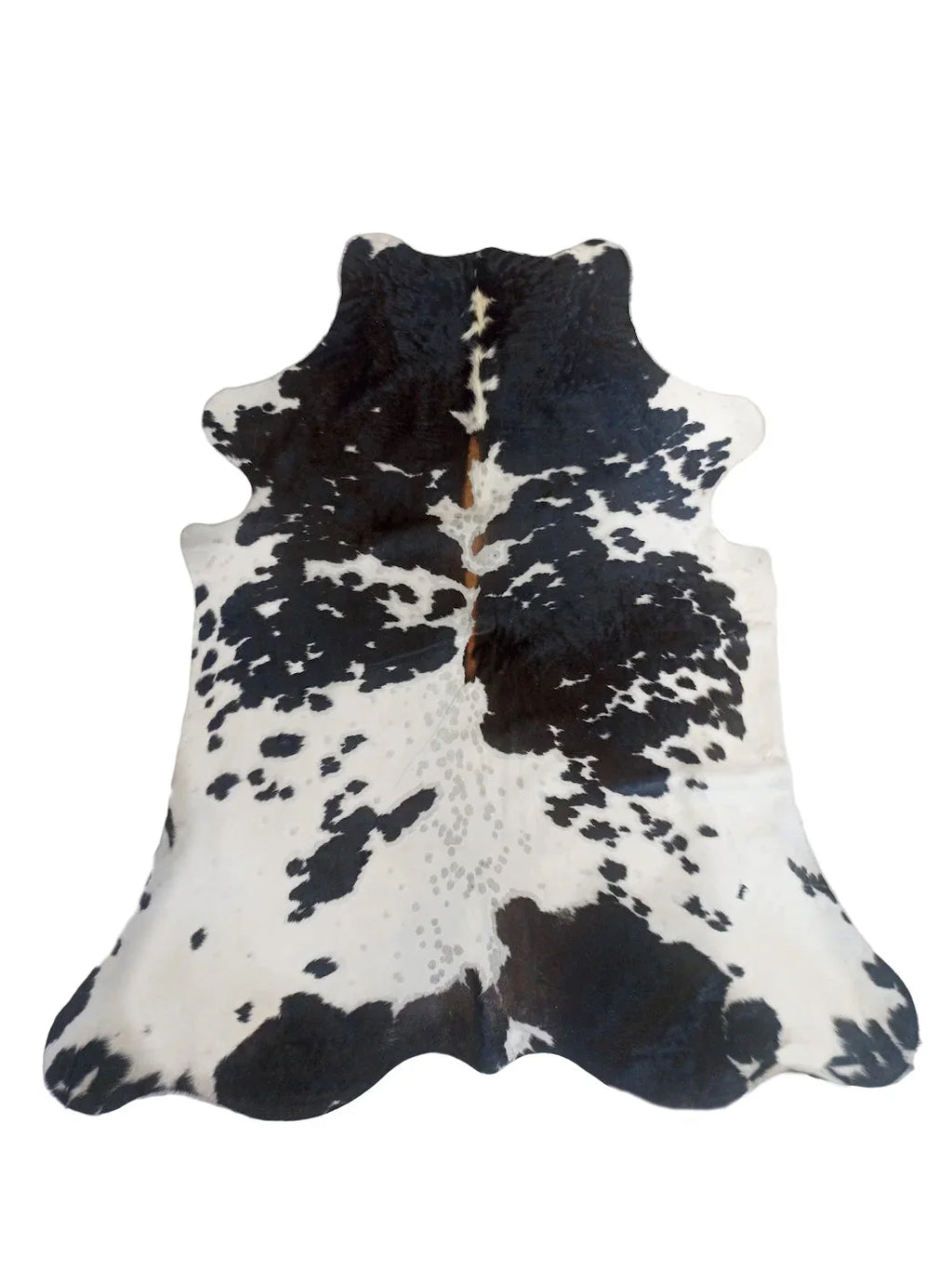 cowhide rug black and white XXL