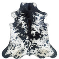 cowhide rug XL Black and white