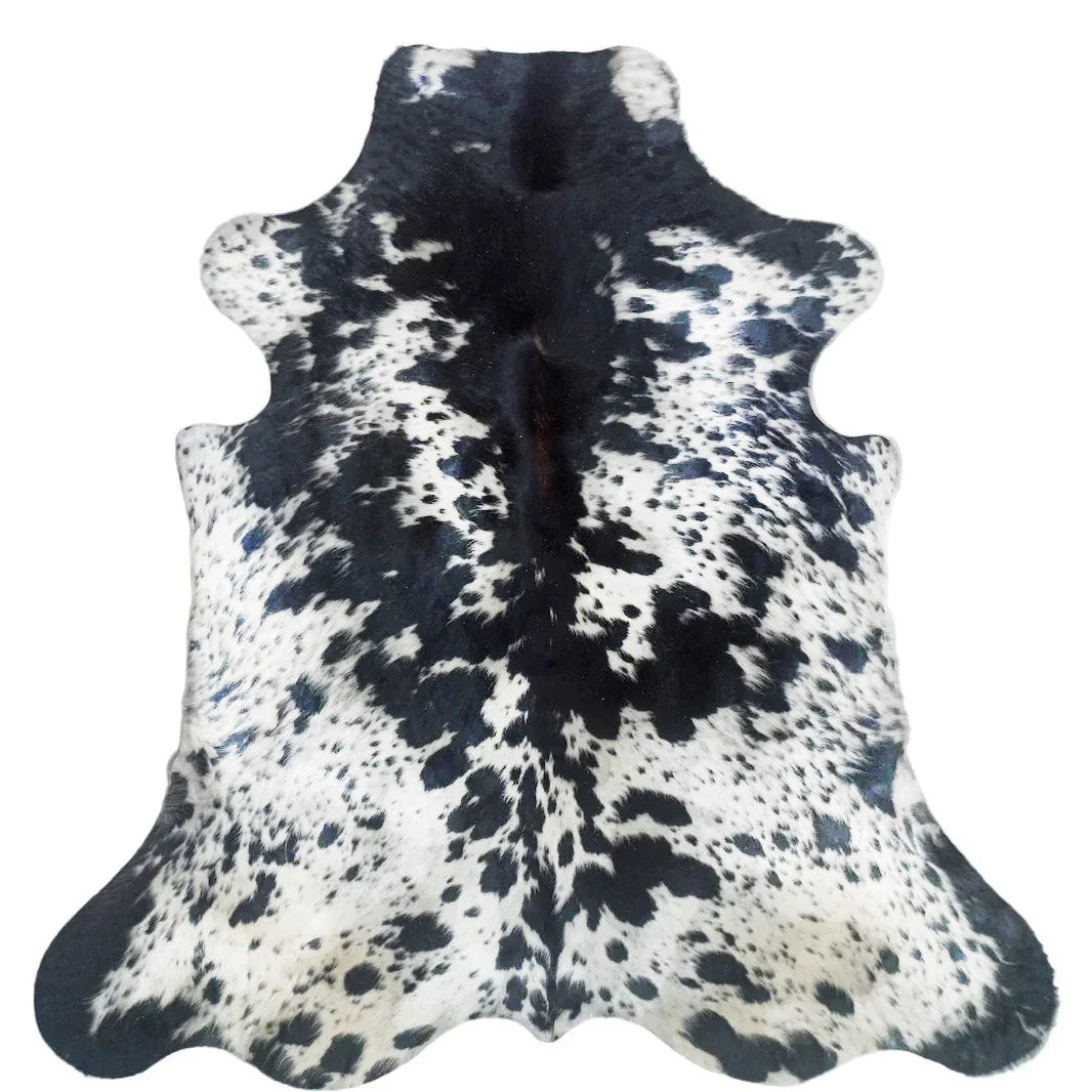 cowhide rug XL Black and white
